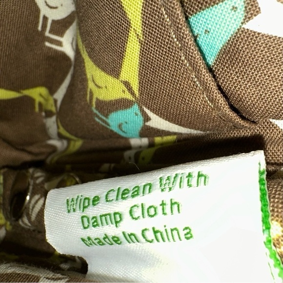 Vera Bradley Sittin in a Tree Knot Just a Clutch Retired 2010 Green Brown Purse - Picture 6 of 8